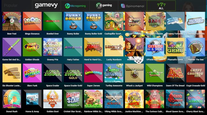 Die besten Casinos mit Rubbellose
